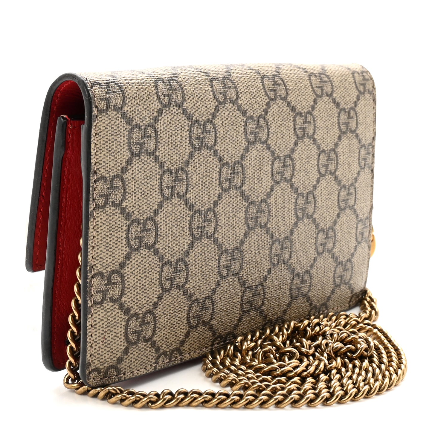 GG Supreme Monogram Mini Cherry Chain Bag