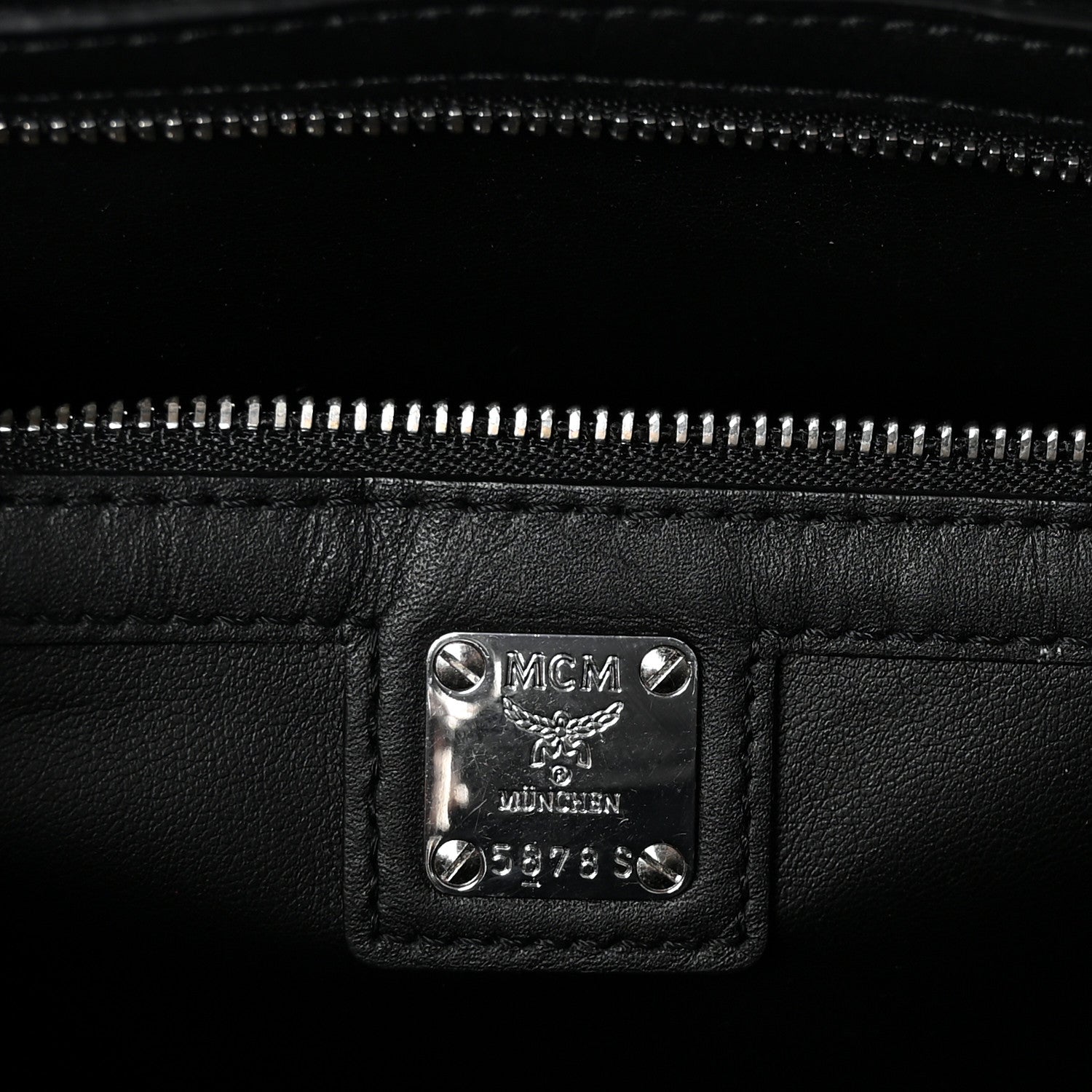 MCM Visetos Large Munchen Tote Grey 7 of 10