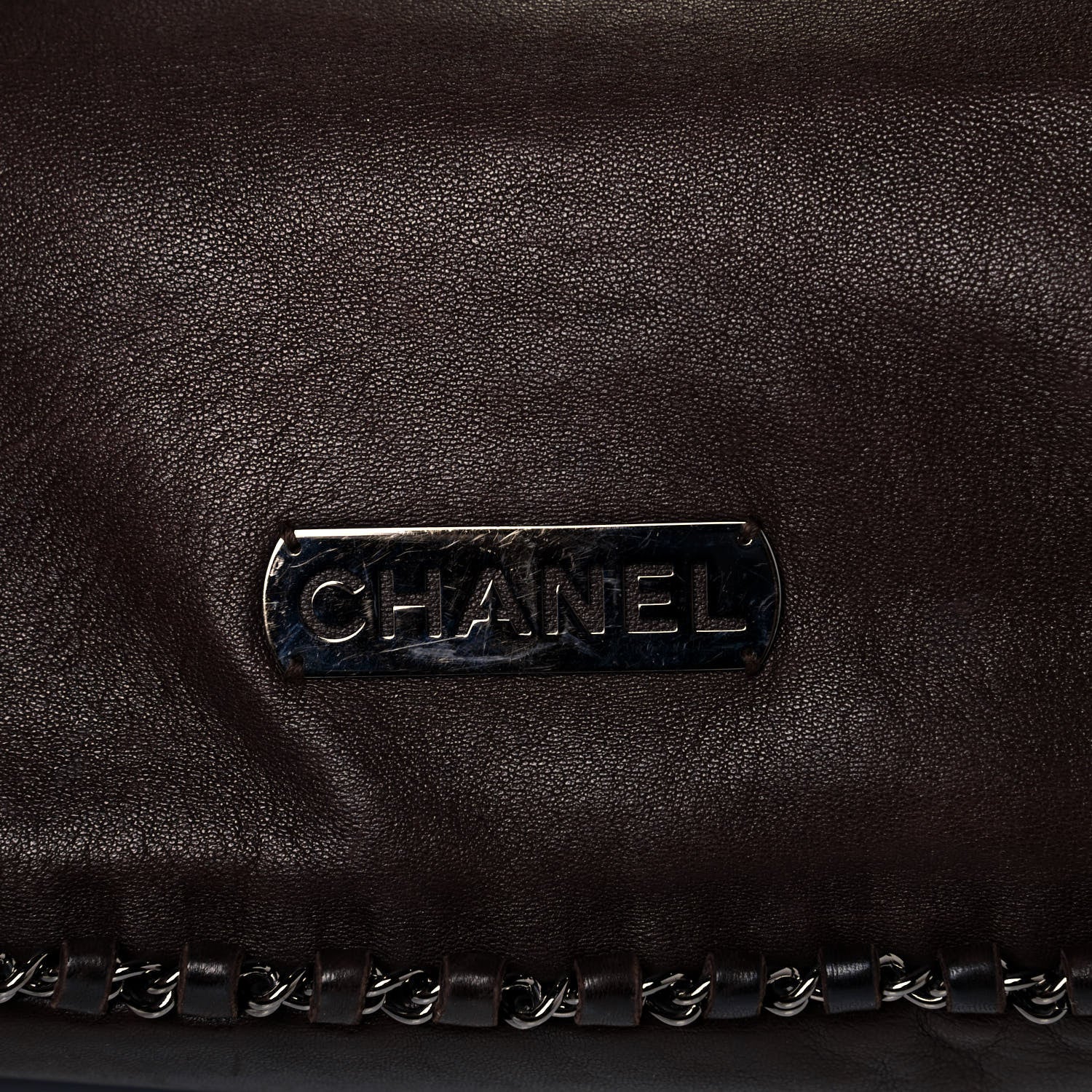 Chanel Lambskin Chain Hobo Brown 16 of 19