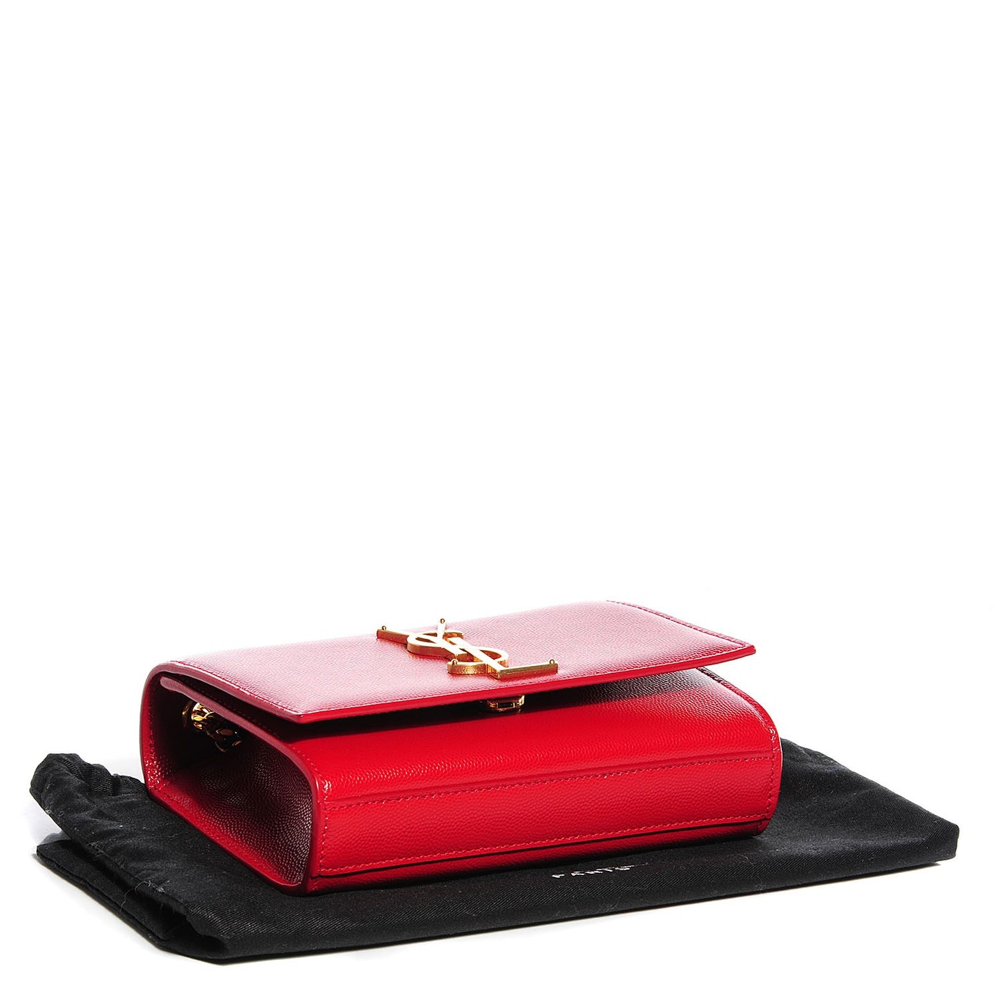 Grain De Poudre Small Classic Monogram Satchel Lipstick Red