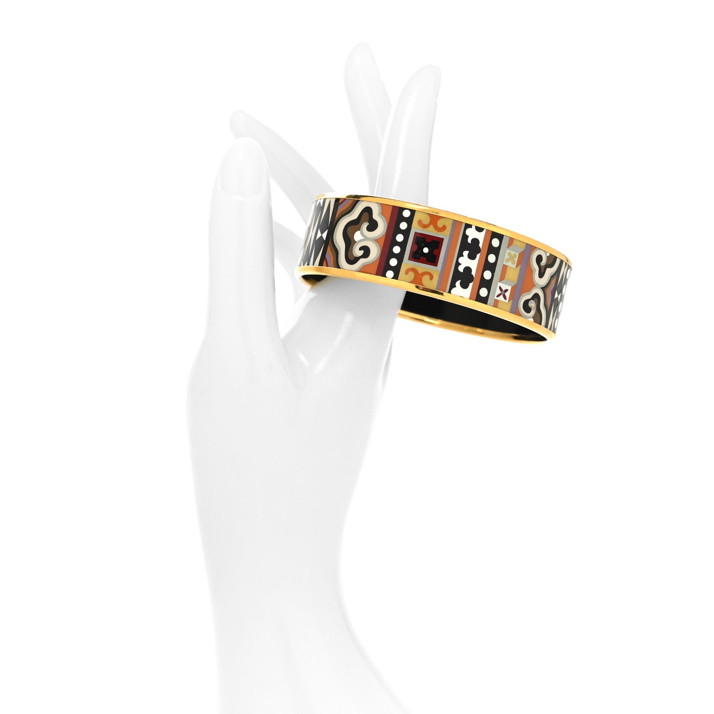 Enamel Printed Wide Bracelet