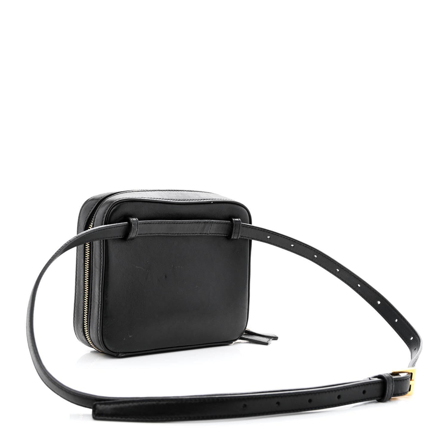 Saint Laurent Lambskin Matelasse Vicky Monogram Belt Bag Black 3 of 13