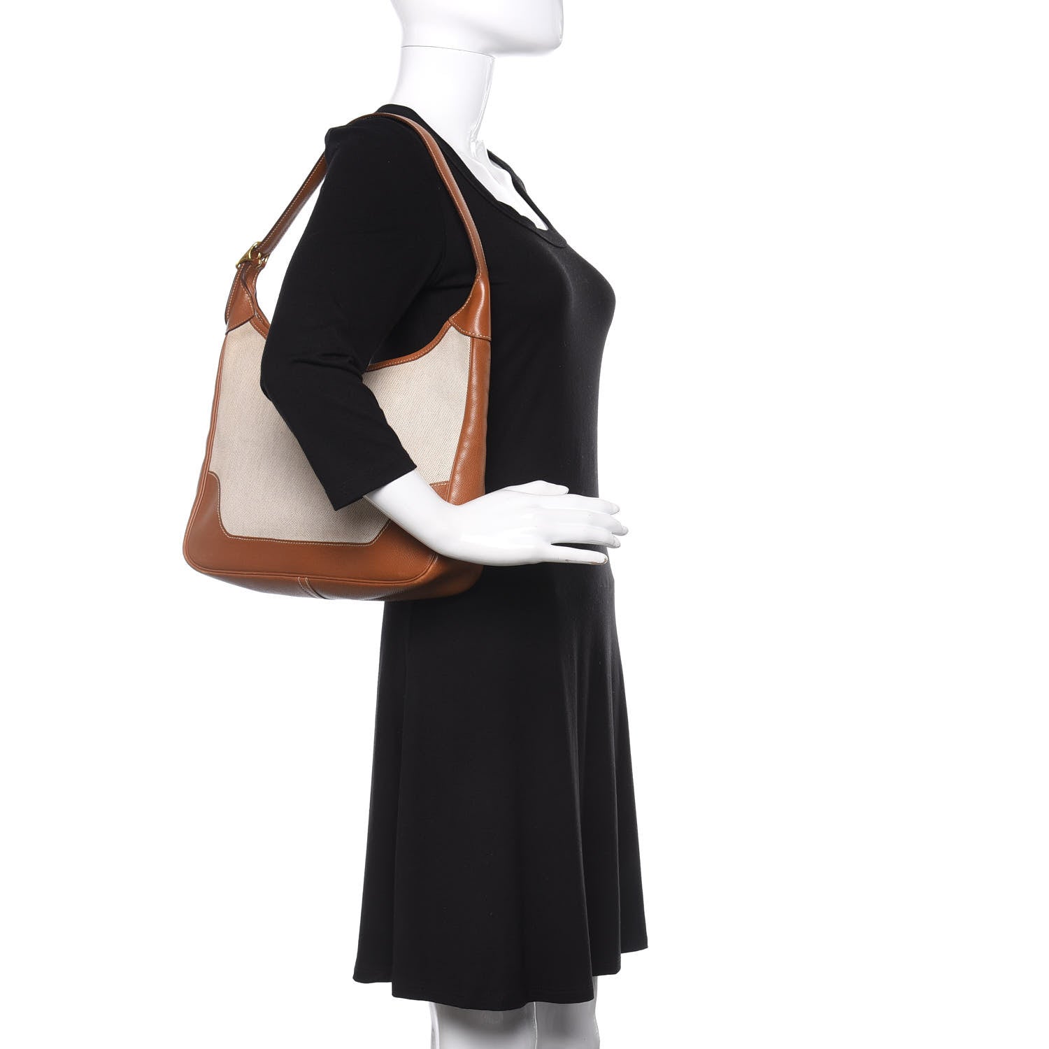 Hermes Toile Courchevel Trim II 31 Gold 2 of 9