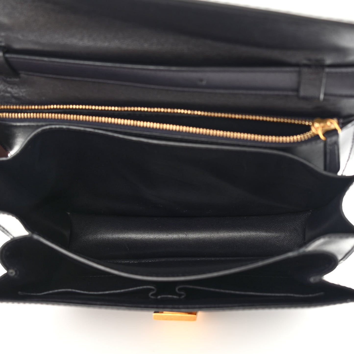 Box Calfskin Medium Classic Box Flap Bag Navy