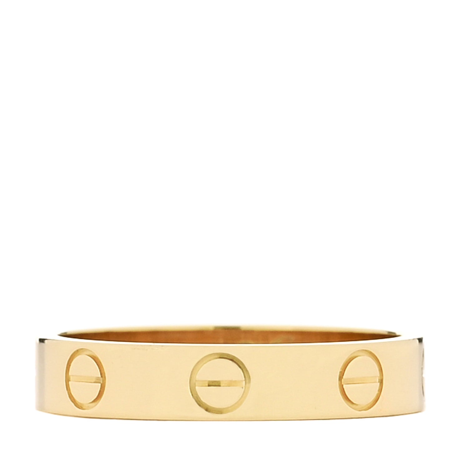18K Yellow Gold 3.5mm LOVE Wedding Band Ring 51 5.75