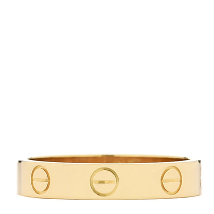 Cartier 18K Yellow Gold 3.5mm LOVE Wedding Band Ring 51 5.75 1 of 4