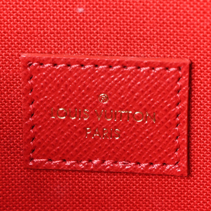 Louis Vuitton Damier Ebene Pochette Felicie Chain Wallet 8 of 11