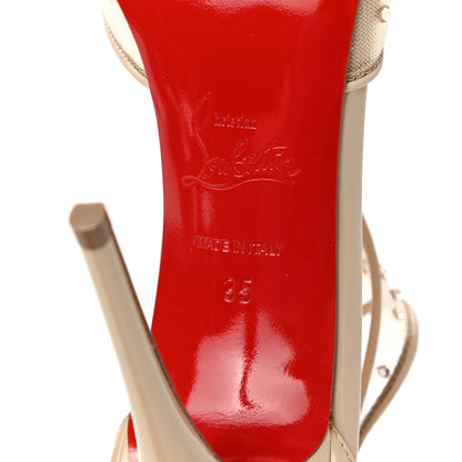 Christian Louboutin Mesh Embellished Patinana 100 Sandals 35 Version Light Silk 6 of 10