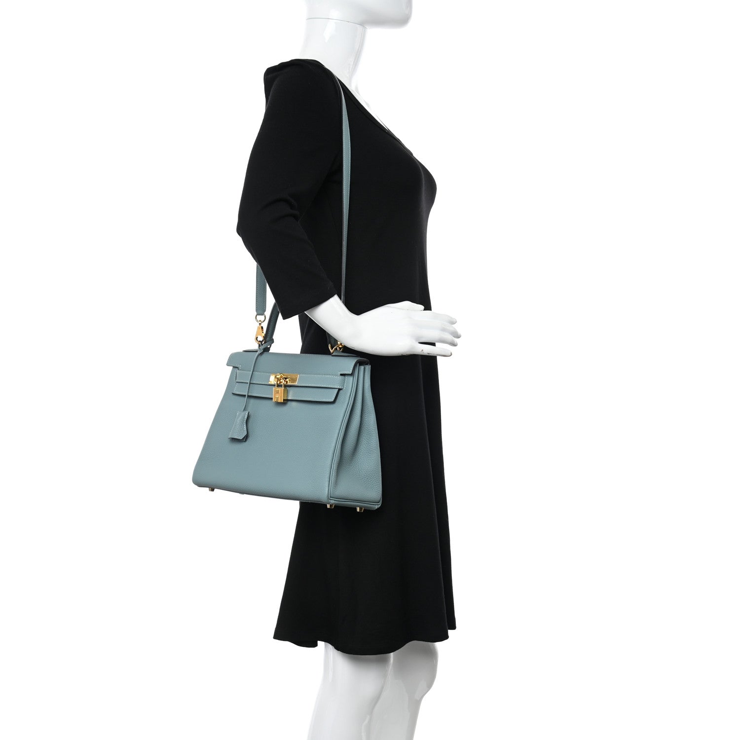 Hermes Togo Kelly Retourne 28 Ciel 2 of 12