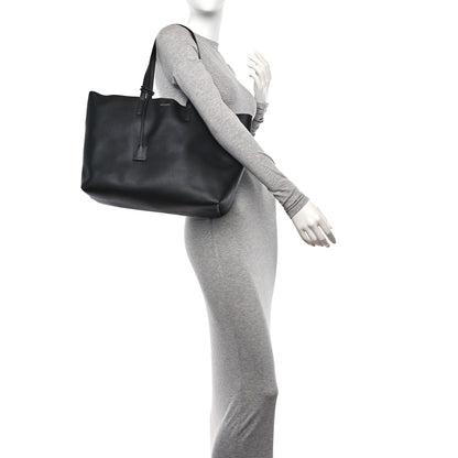 Saint Laurent Calfskin Large Shopping Tote Black 2 of 12