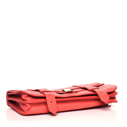 Proenza Schouler Lambskin PS1 Pochette Clutch Deep Coral 12 of 14