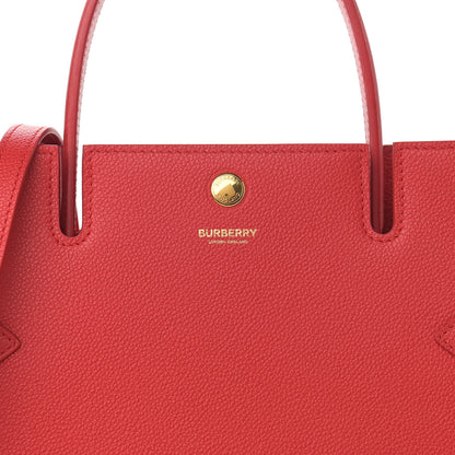Burberry Grainy Calfskin Small Two Handle Title Bag Red 9 of 14