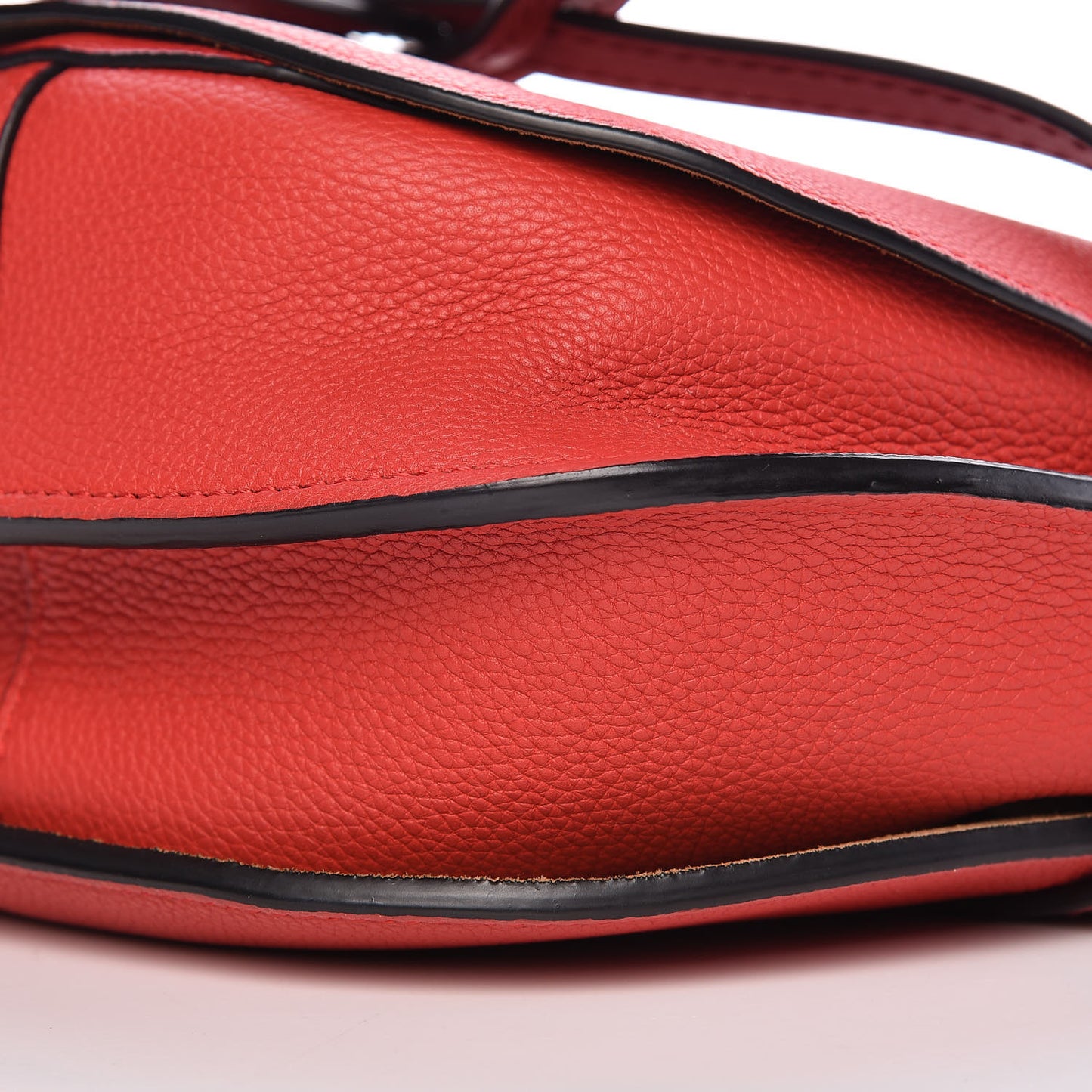 Soft Grain Calfskin Small Gate Crossbody Bag Scarlet Red Burnt Red