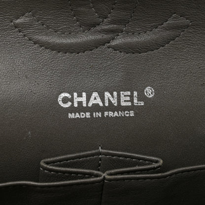 Chanel Caviar Quilted Medium Double Flap Dark Grey 6 of 14