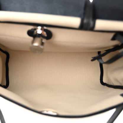 Hermes Military Toile Vache Hunter Herbag Zip Retourne 31 PM Beton Black 5 of 11