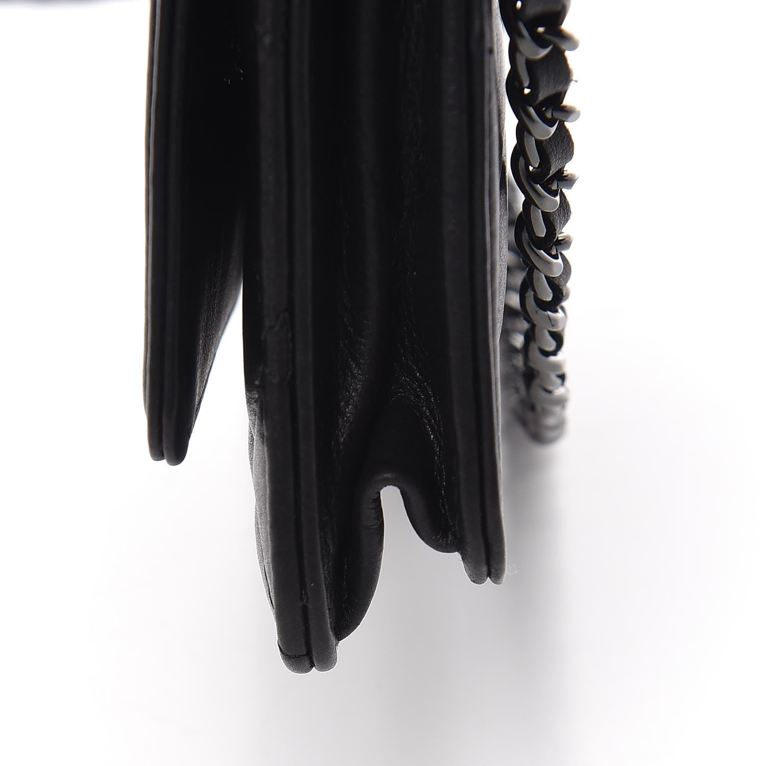 Chanel Calfskin Quilted Boy Wallet On Chain WOC So Black 15 of 17
