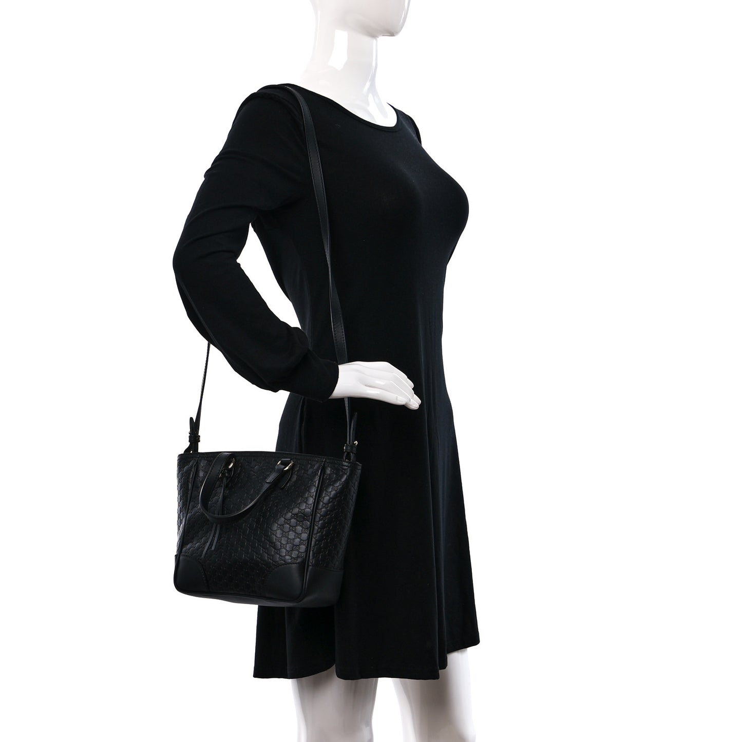 Microguccissima Small Bree Tote Black