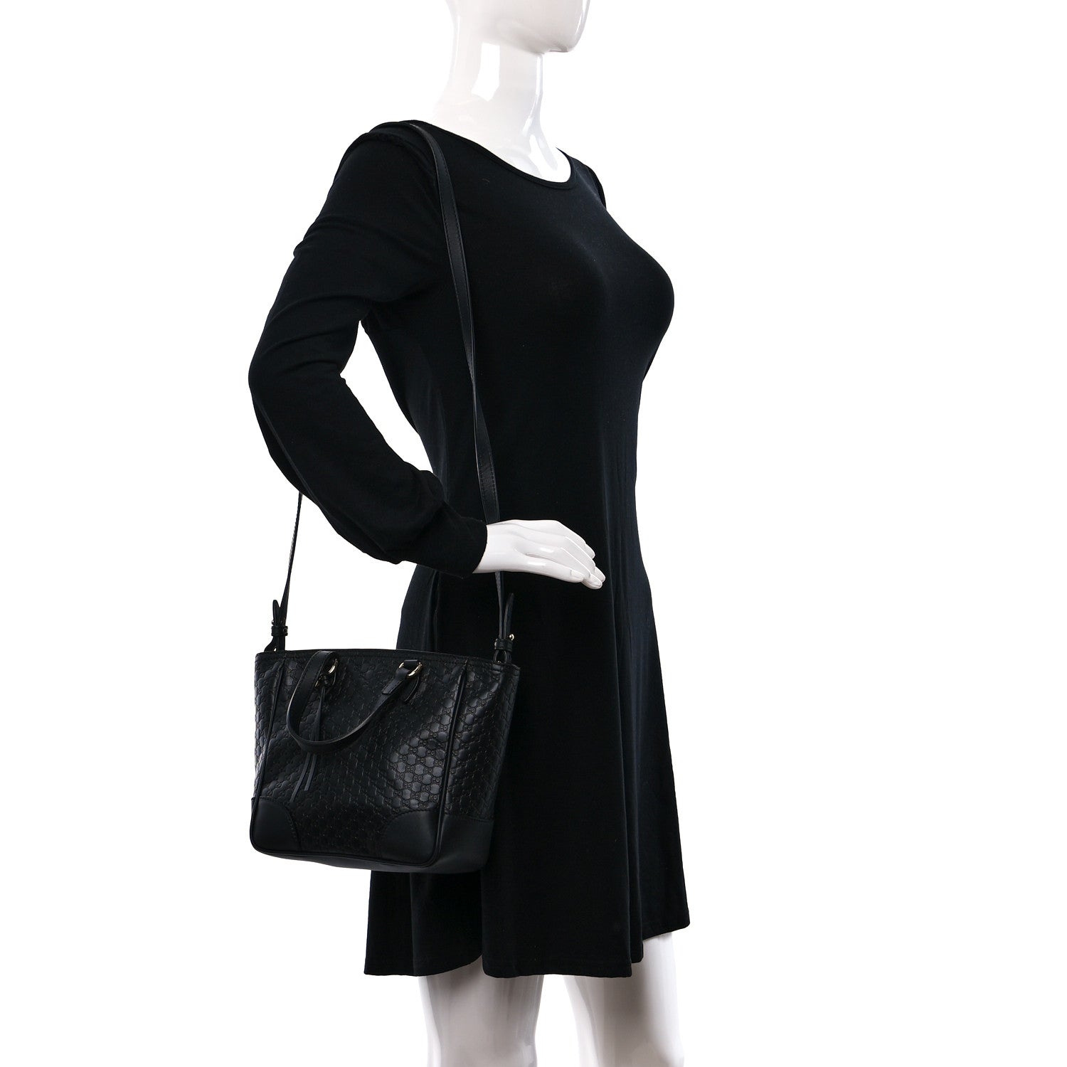 Gucci Microguccissima Small Bree Tote Black 2 of 9