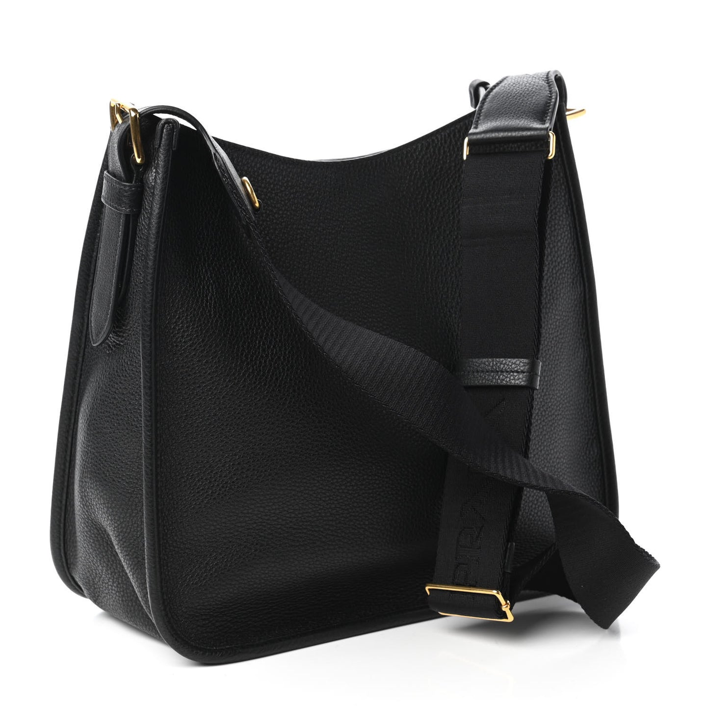 Vitello Daino Crossbody Bag Black