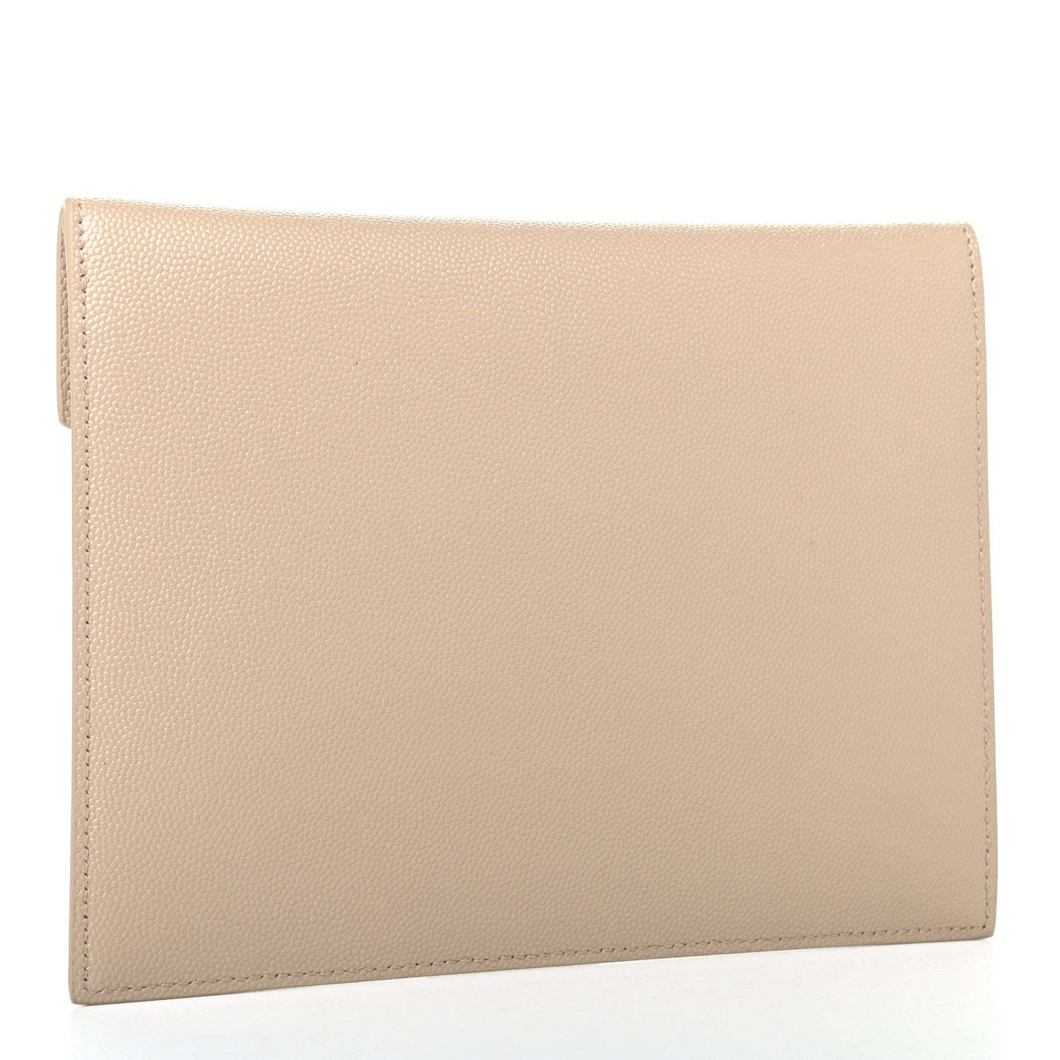 Saint Laurent Grain De Poudre Monogram Uptown Baby Pouch Beige 2 of 4