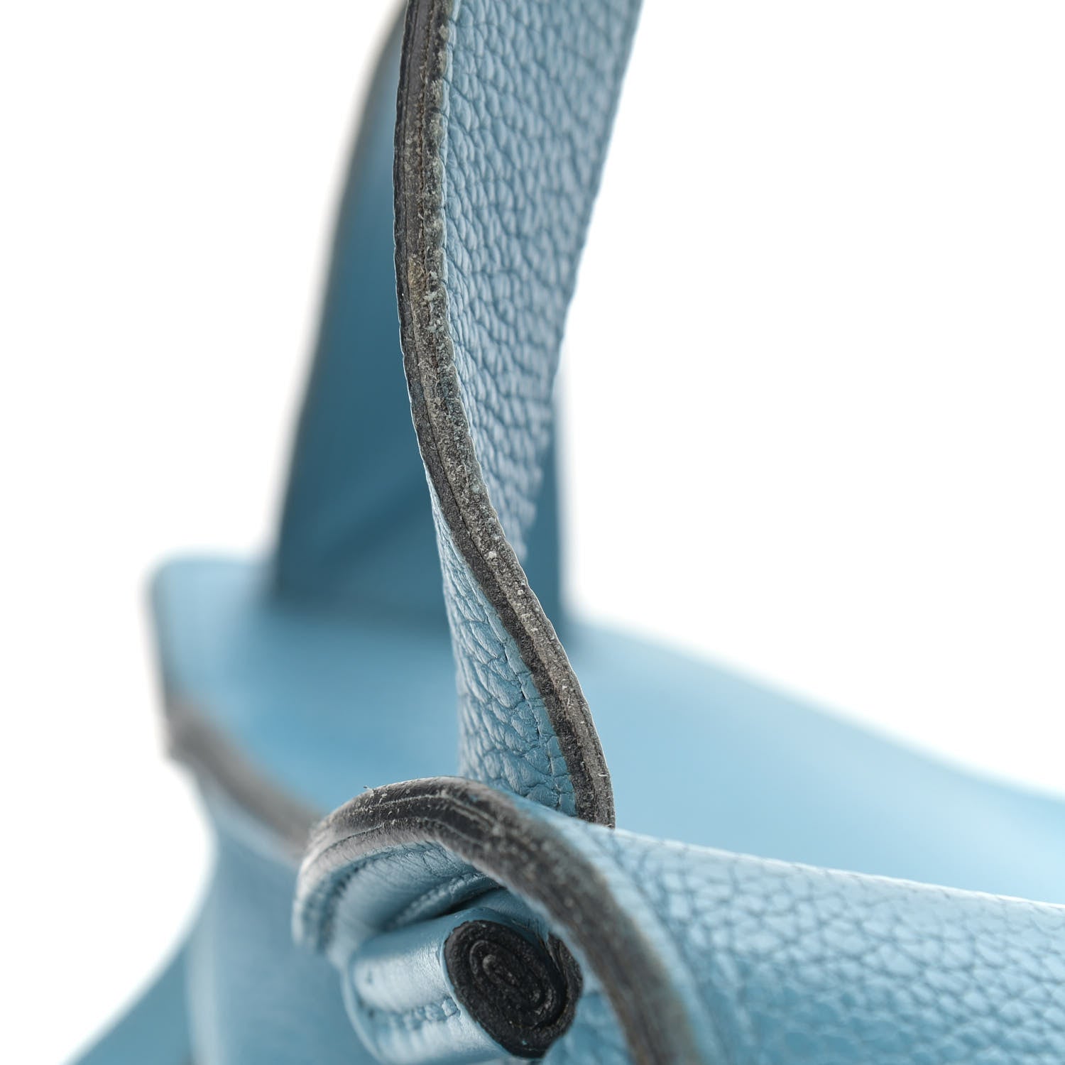 Hermes Taurillon Clemence Sherpa Backpack Blue Jean 16 of 16