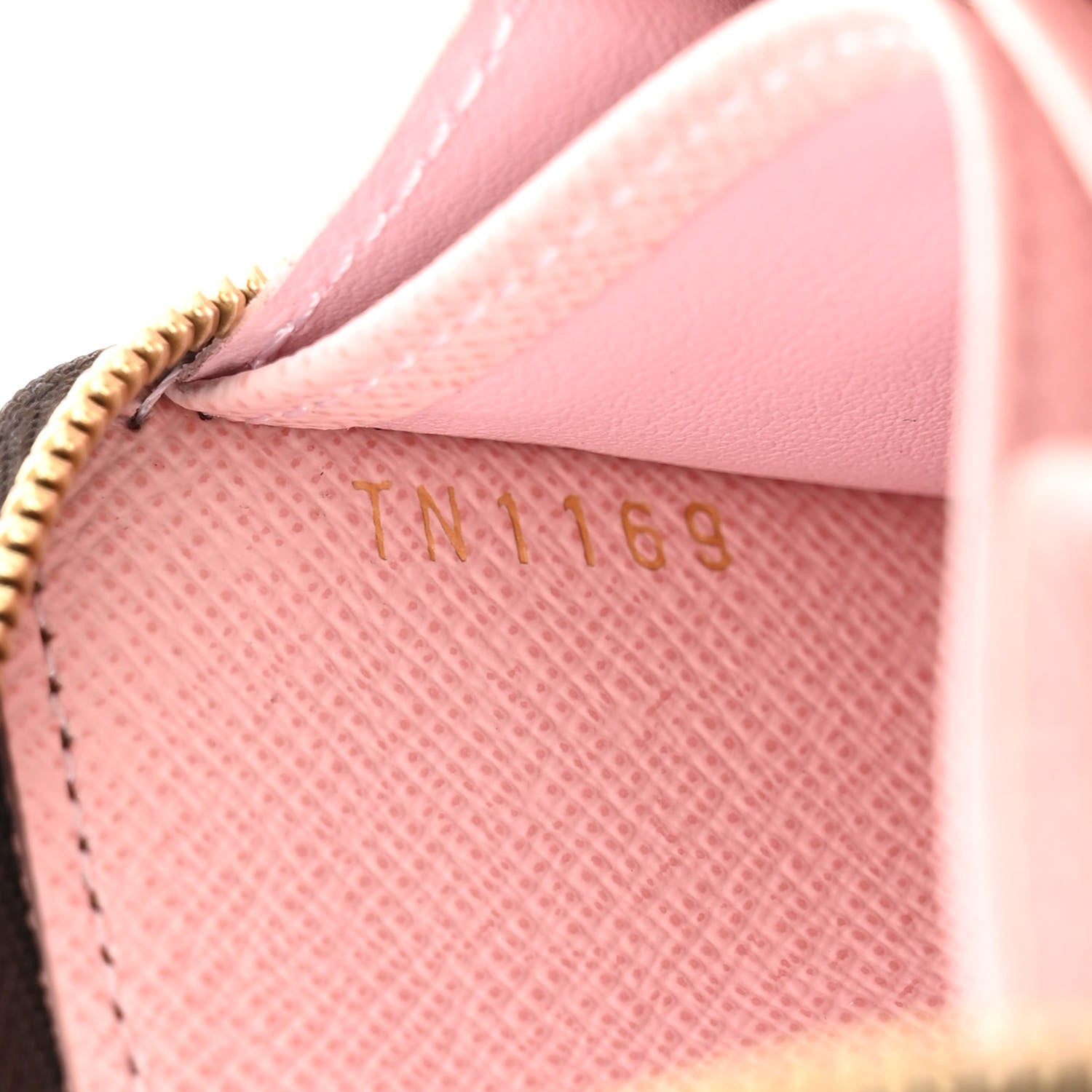 Louis Vuitton Damier Ebene Studded Zippy Coin Purse Rose Ballerine 7 of 7