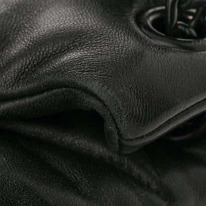 Saint Laurent Lambskin Quilted Monogram Monochrome Small Loulou Puffer Chain Satchel Black 11 of 11