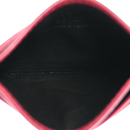 Gucci Calfskin Matelasse GG Marmont Card Holder Hibiscus Red 5 of 11