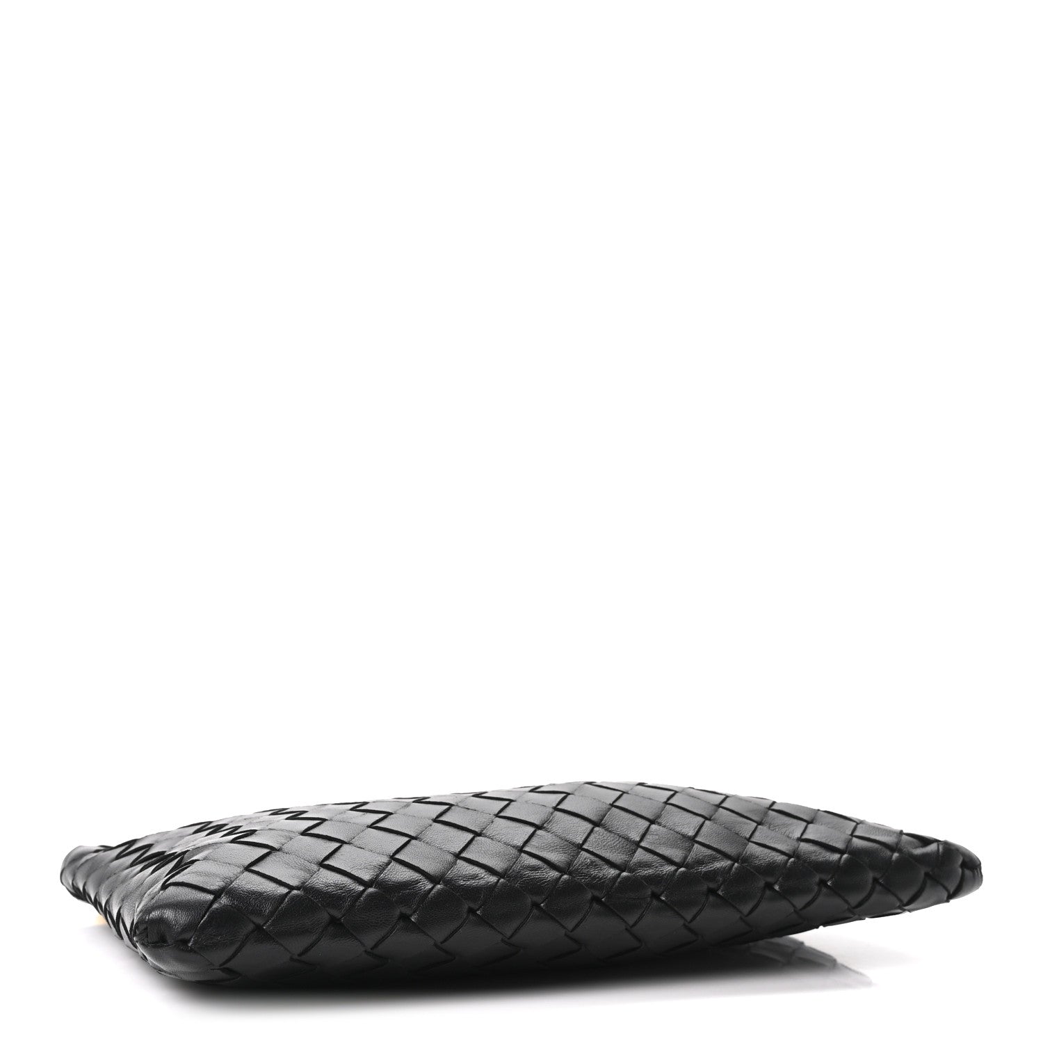 Bottega Veneta Nappa Intrecciato Medium Flat Zip Pouch Black 4 of 10