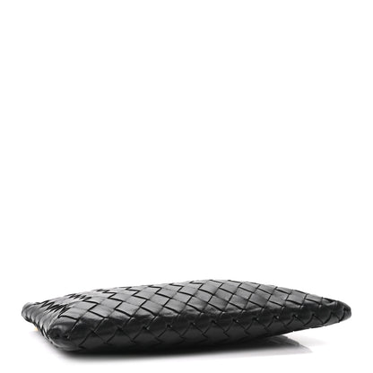Bottega Veneta Nappa Intrecciato Medium Flat Zip Pouch Black 4 of 10