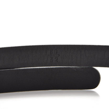 Chanel Glitter Calfskin CC Logo Skinny Belt 80 32 Silver 4 of 5