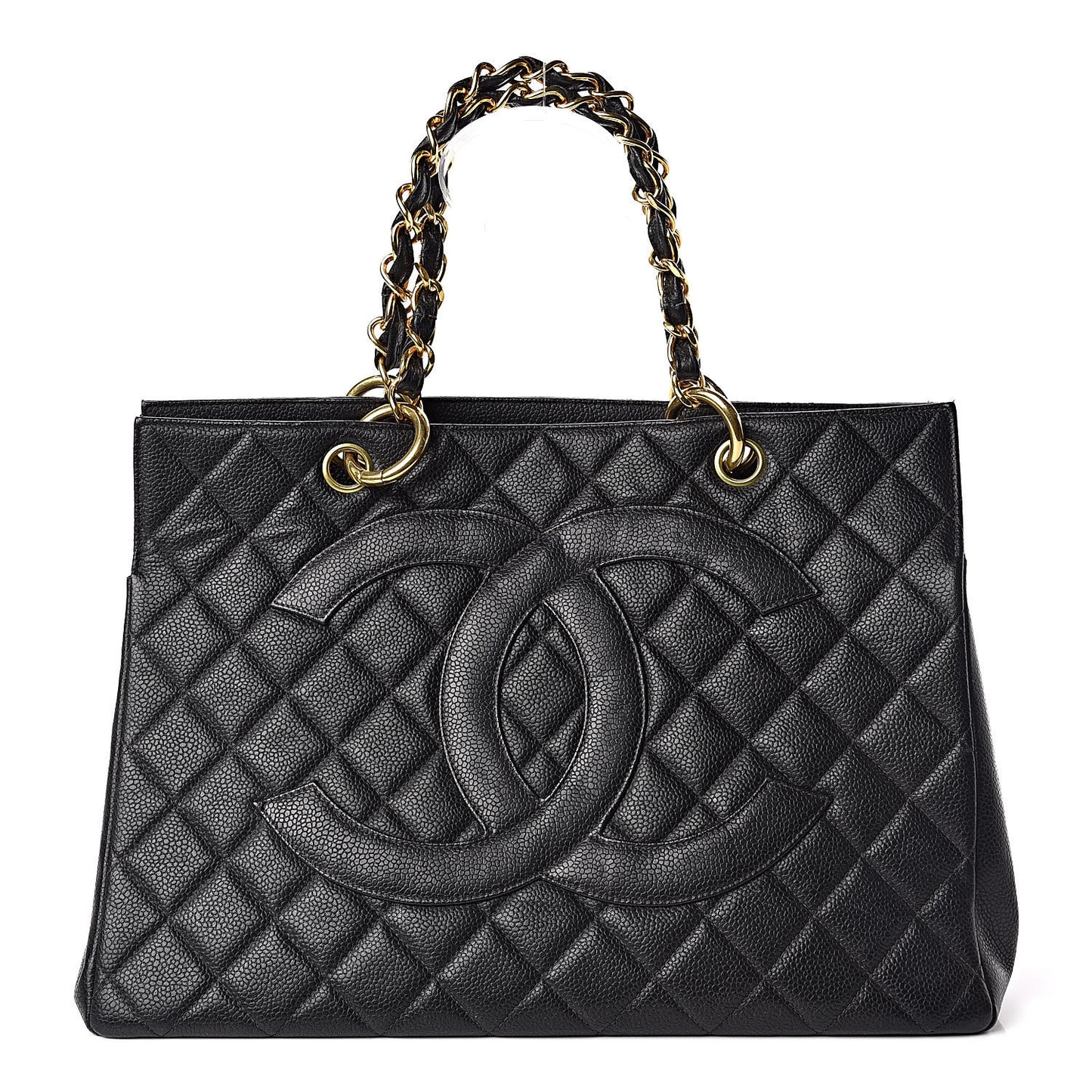 Caviar Quilted Timeless CC Tote Black