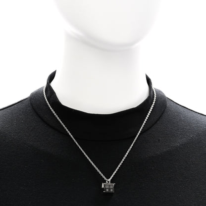 Chanel Metal Bird House Lanyard Necklace Silver 2 of 6