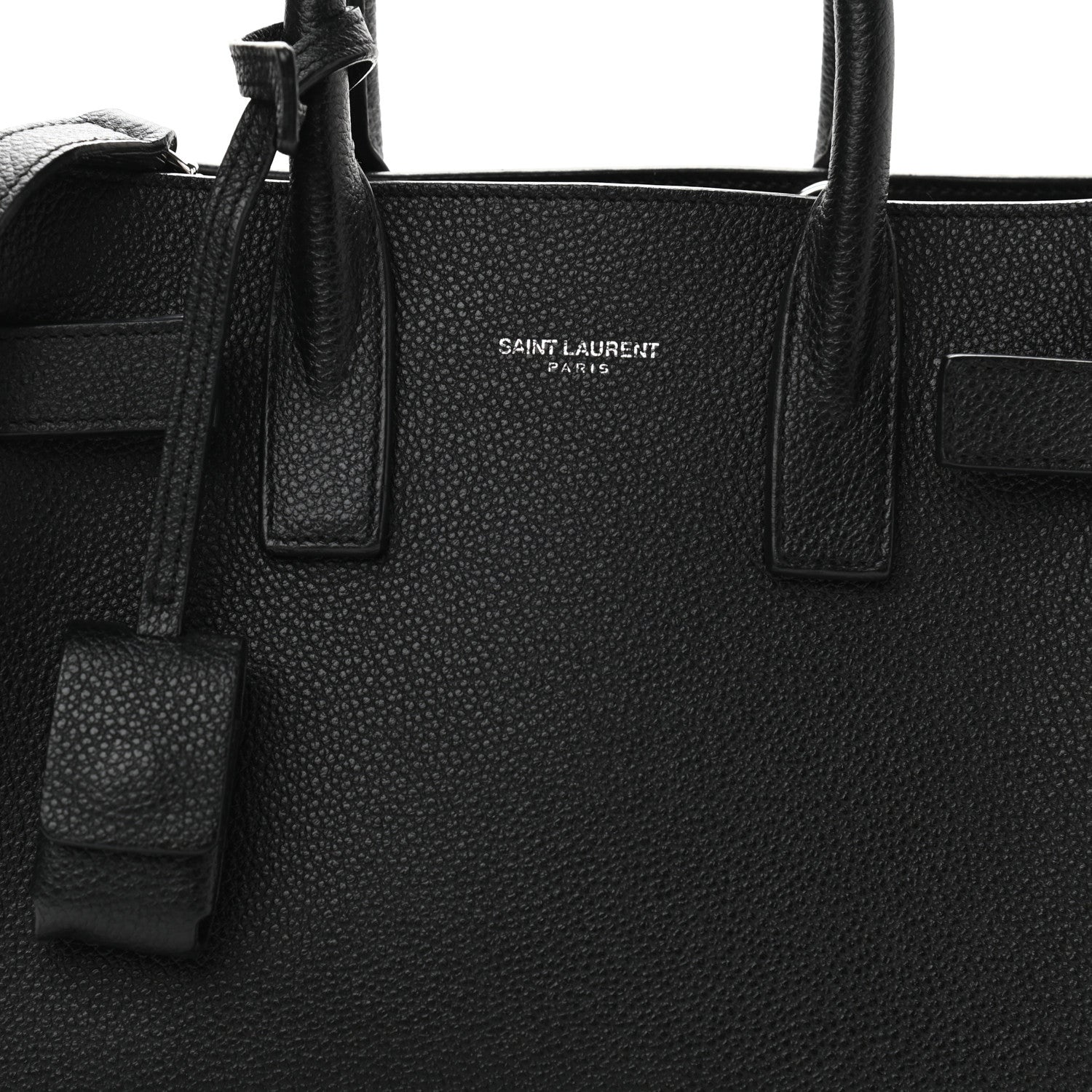 Saint Laurent Grained Calfskin Nano Sac De Jour Black 8 of 11