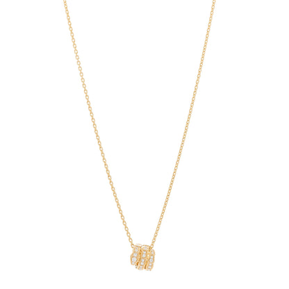 Bulgari 18K Yellow Gold Diamond Serpenti Viper Pave Pendant Necklace 1 of 8