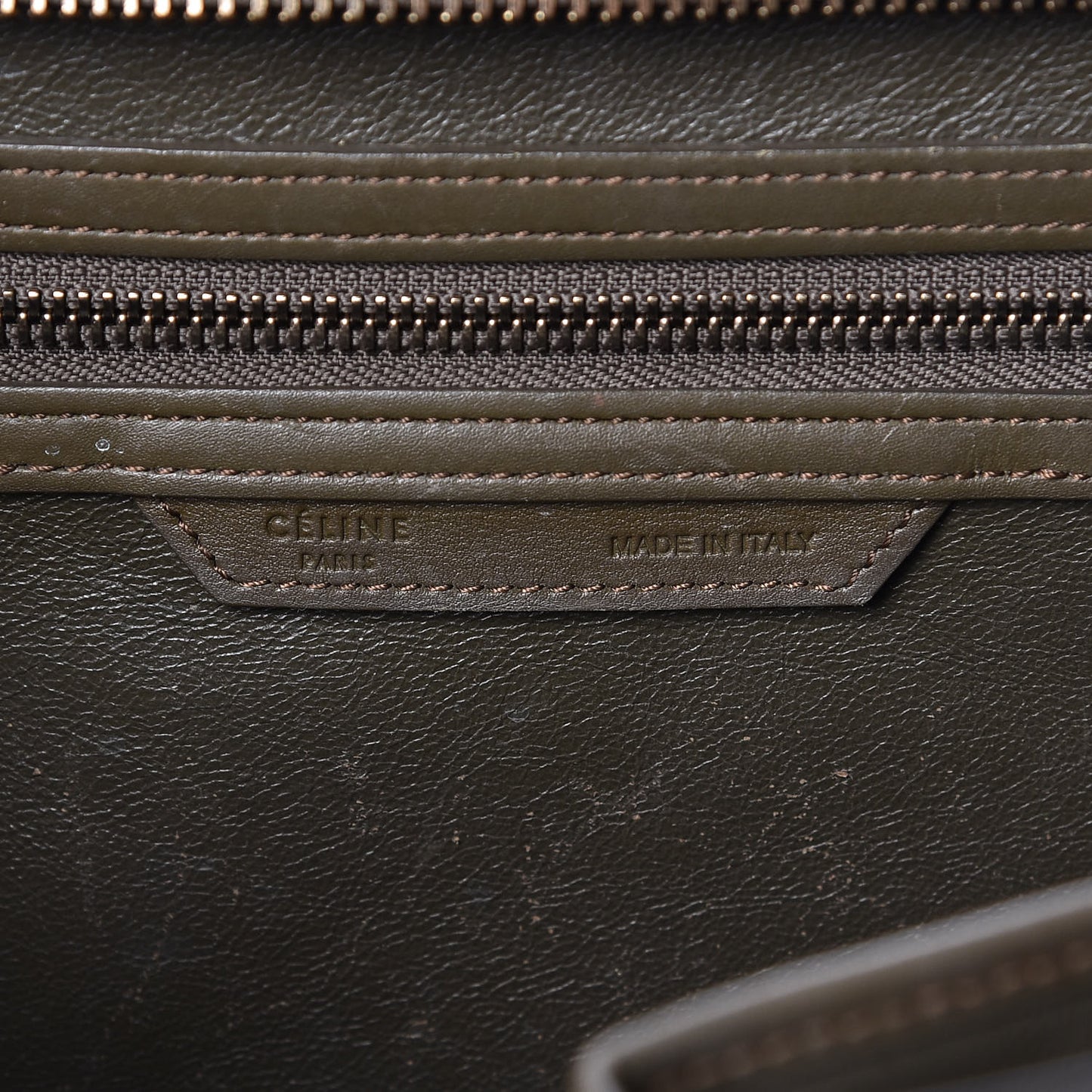 Smooth Calfskin Mini Luggage Khaki