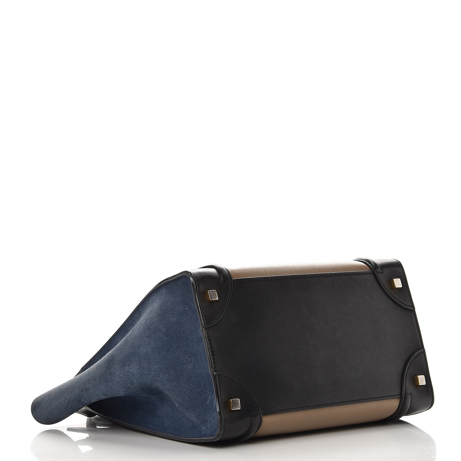 Celine Smooth Calfskin Suede Mini Tri-Color Luggage Beige 4 of 16