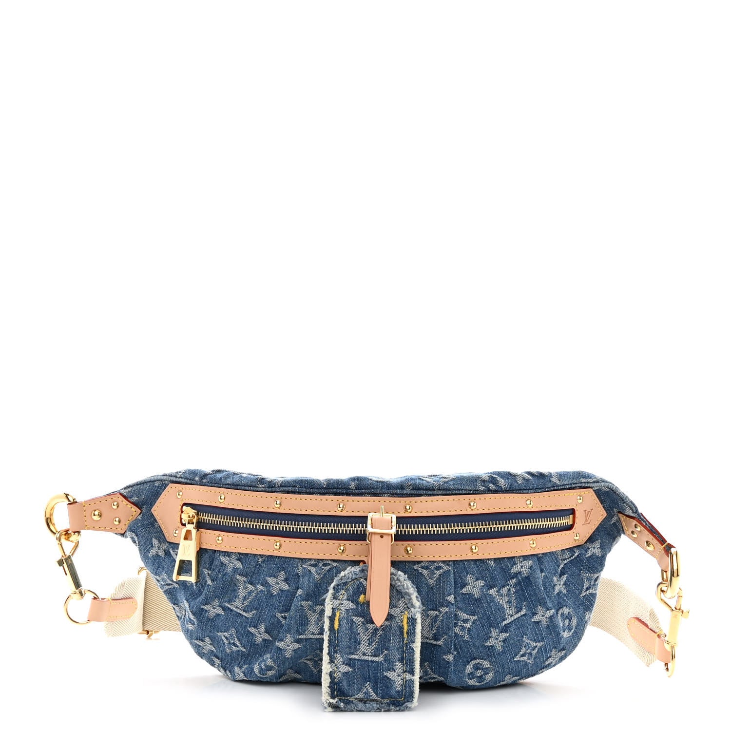 Louis Vuitton Monogram Denim High Rise Bumbag Blue 1 of 10