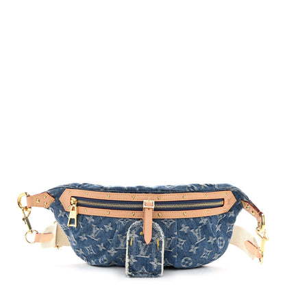 Louis Vuitton Monogram Denim High Rise Bumbag Blue 1 of 10
