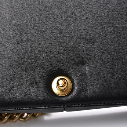 Chanel Lambskin Quilted Large Boy Flap Black 14 of 15