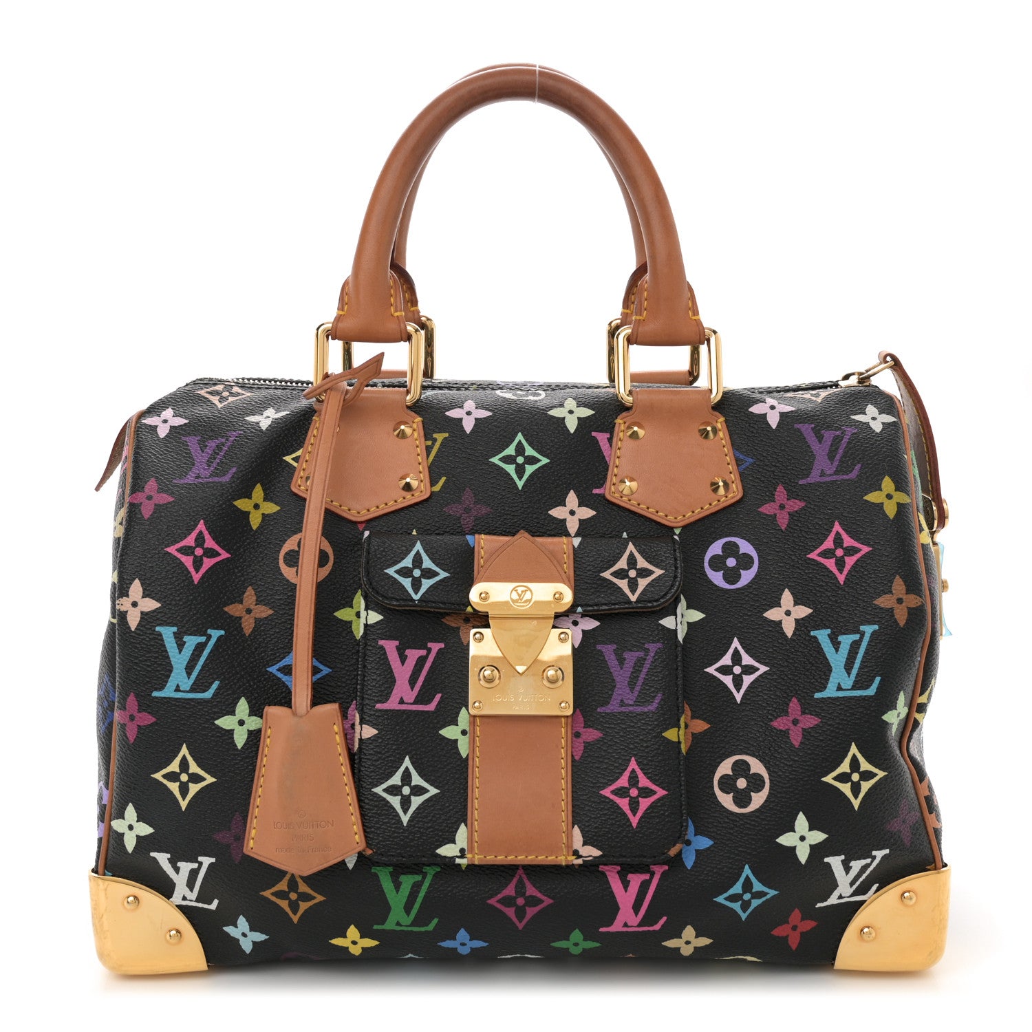 Louis Vuitton Monogram Multicolor Speedy 30 Black 1 of 11