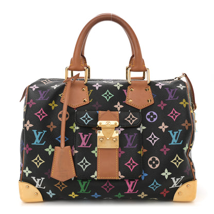 Louis Vuitton Monogram Multicolor Speedy 30 Black 1 of 11