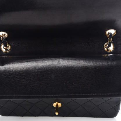 Chanel Lambskin Quilted Medium Double Flap Black 13 of 17