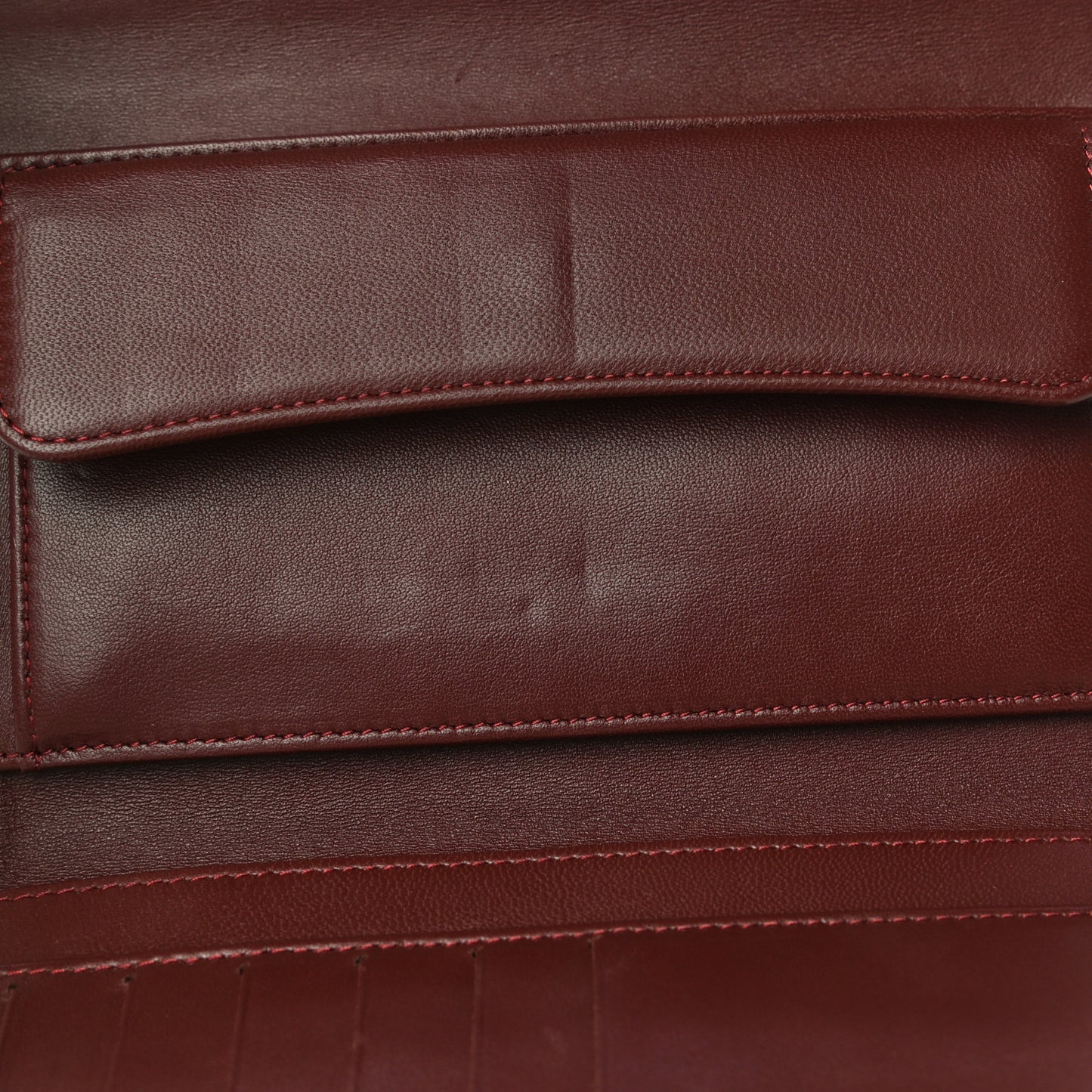 Lambskin Quilted Large Gusset Flap Wallet Black