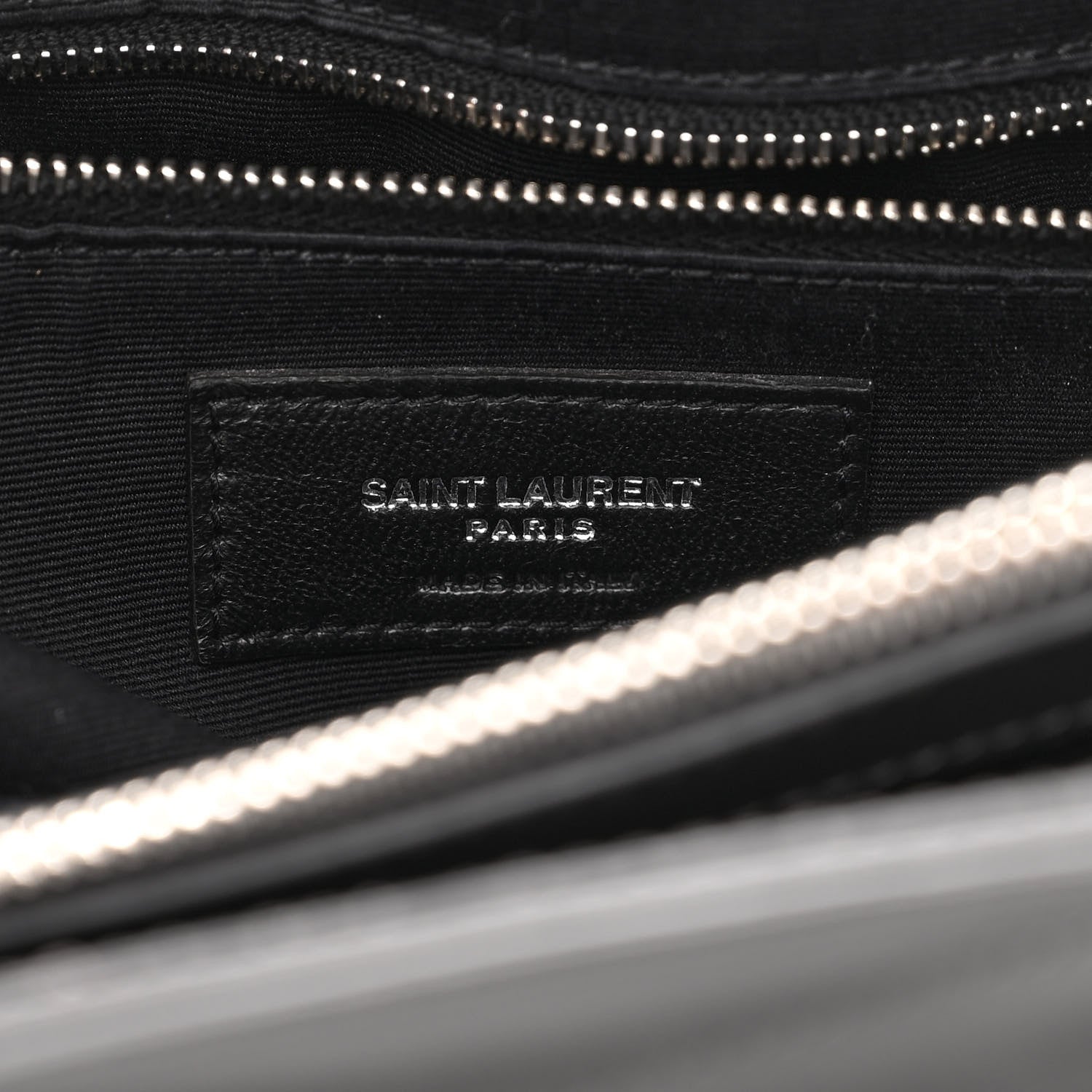 Saint Laurent Calfskin Y Quilted Monogram Large Loulou Shopper Storm 7 of 12
