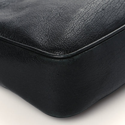 Saint Laurent Lambskin Monogram Embossed Small Lou Camera Bag Black 9 of 10