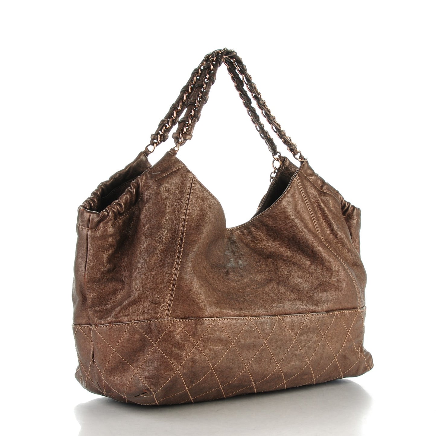 Metallic Calfskin Baby Coco Cabas Bronze