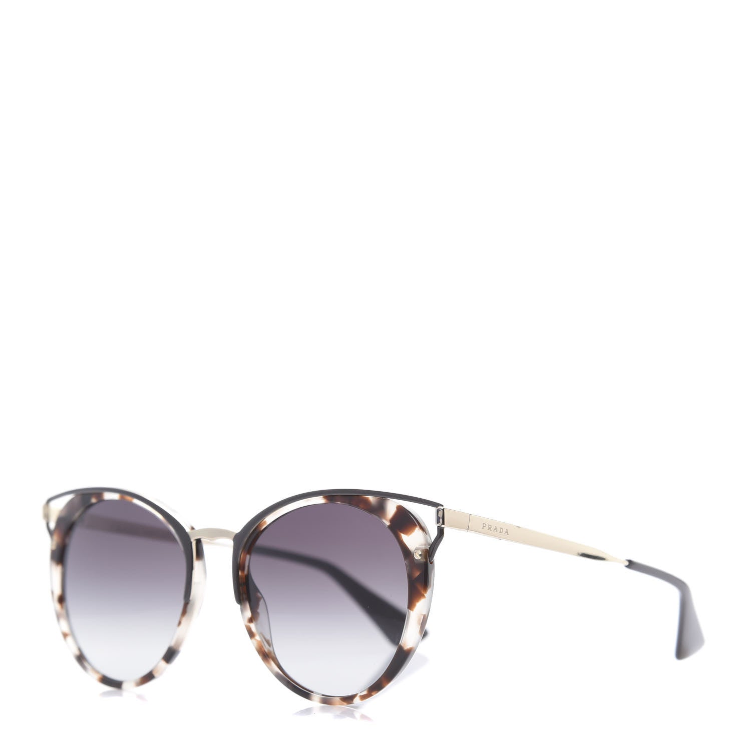 Prada Horn Metal Cinema Sunglasses SPR66T Tortoise 1 of 6