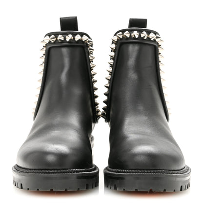 Christian Louboutin Nappa Spiked Capahutta Flat Chelsea Boots 36.5 Black 3 of 9