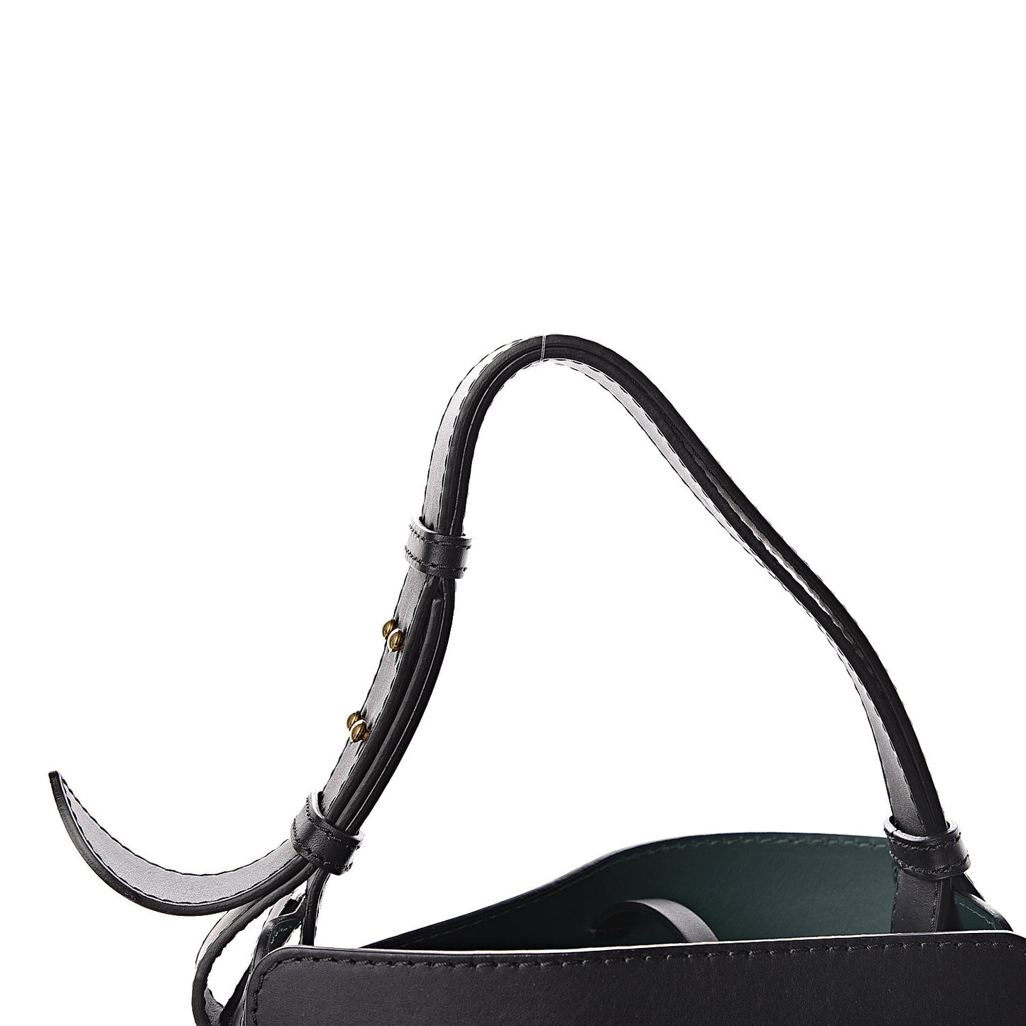 Supple Calfskin Small Bucket Black
